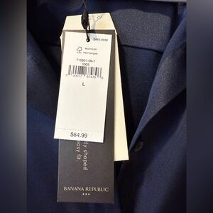 Banana Republic Navy Blouse Large